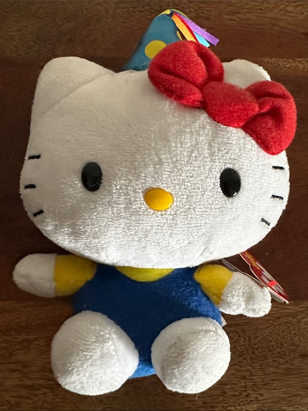 Ty x Sanrio *NWT* 6" Hello Kitty Celebration Birthday Party Beanie Baby Plush